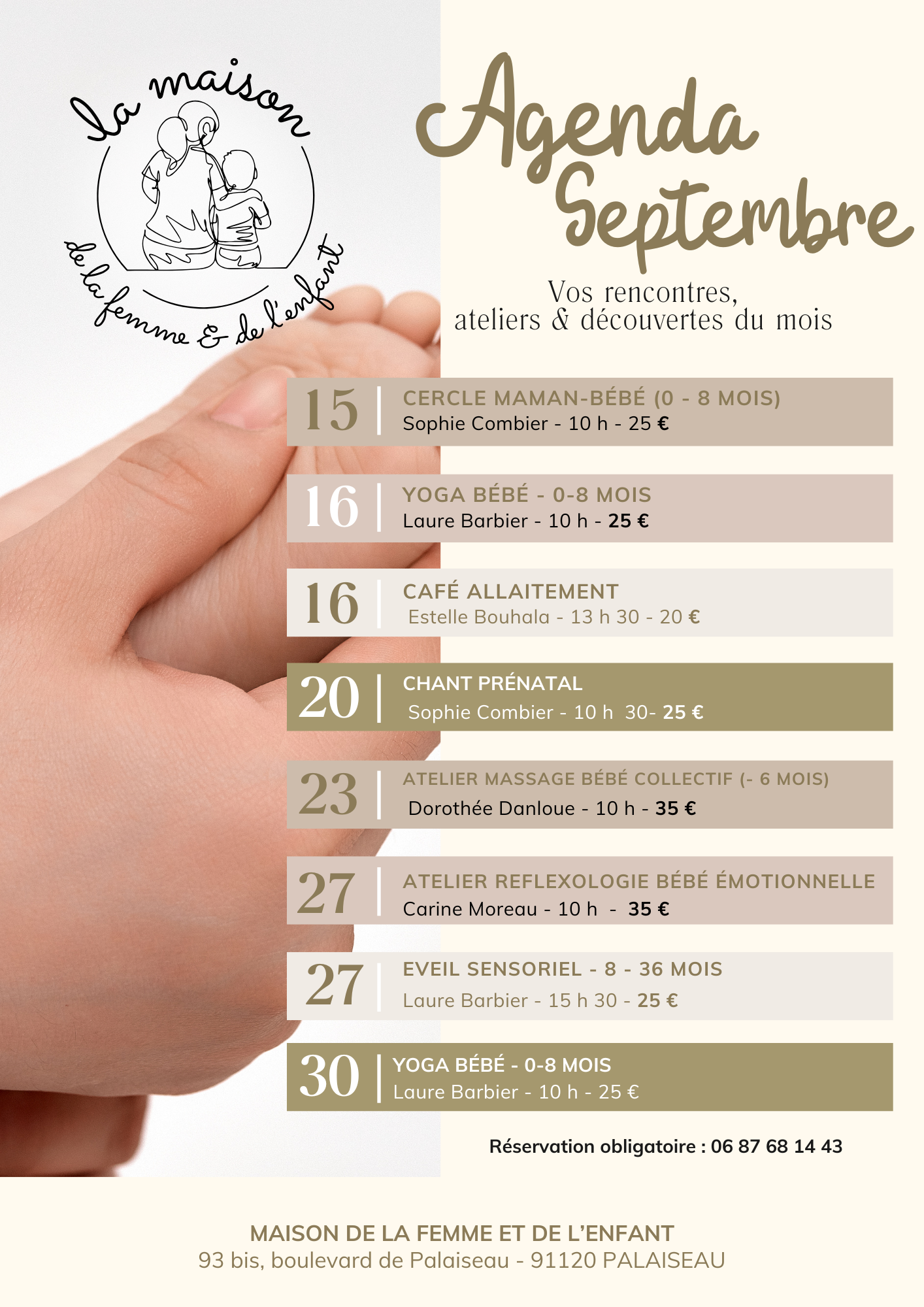 Ateliers septembre